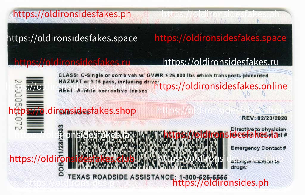 Texas Driver License(New TX U21 2020) - Image 4
