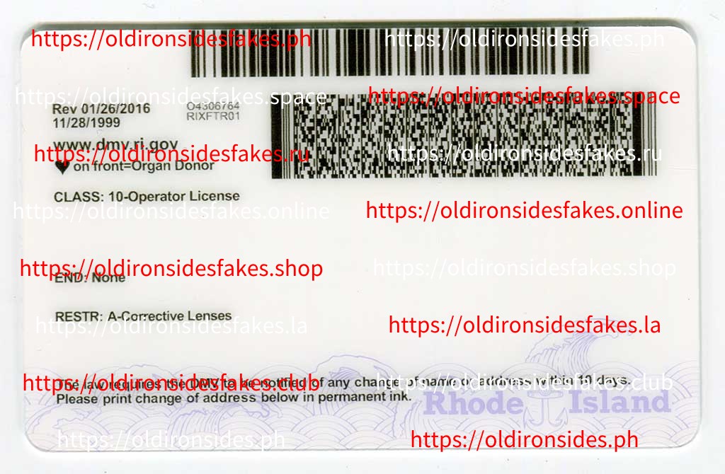 Rhode Island Driver License(New RI) - Image 5