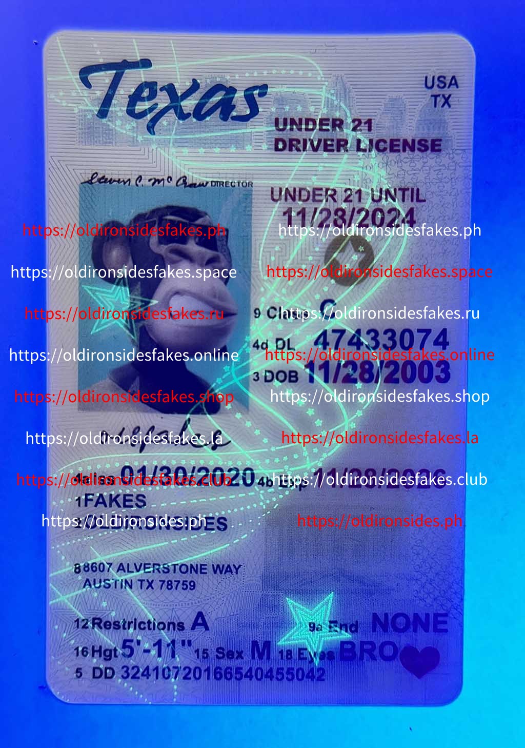 Texas Driver License(Old TX U21) - Image 4
